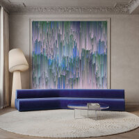 Fototapete Walls by Patel 4 m x 2,7 m 3D Blau Lila  Raum 4