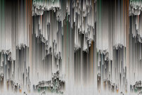 Fototapete Walls by Patel 4 m x 2,7 m 3D Grau Grün...