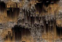 Fototapete Walls by Patel 4 m x 2,7 m 3D Braun Schwarz...