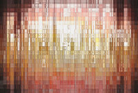 Fototapete Walls by Patel 4 m x 2,7 m 3D Rosa Gelb  Raum 1