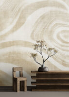 Fototapete Walls by Patel 4 m x 2,7 m Abstrakt Beige Creme  Raum 3