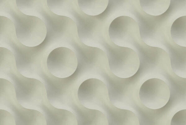 Fototapete Walls by Patel 4 m x 2,7 m Kreise Mintgrün   Raum 1
