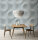 Fototapete Walls by Patel 4 m x 2,7 m Kreise Hellblau   Raum 4