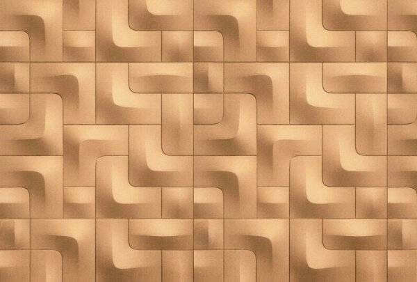 Fototapete Walls by Patel 4 m x 2,7 m 3D Gold   Raum 1