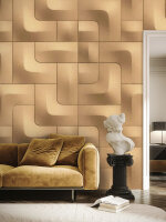 Fototapete Walls by Patel 4 m x 2,7 m 3D Gold   Raum 4