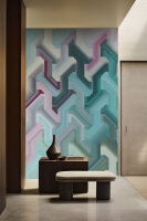 Fototapete Walls by Patel 4 m x 2,7 m 3D Türkis Mintgrün  Raum 4