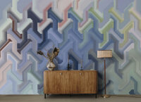 Fototapete Walls by Patel 4 m x 2,7 m 3D Blau Grün...