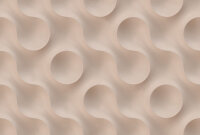 Fototapete Walls by Patel 4 m x 2,7 m Kreise Beige   Raum 1