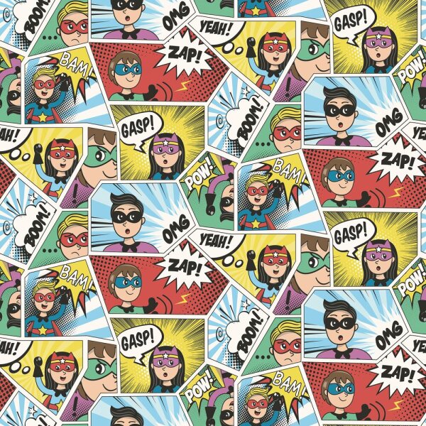 Kids and Teens Tapeten Comic
