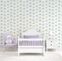 Kids and Teens Tapeten Regenbogen Boho Stil