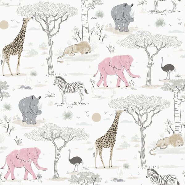 Kids and Teens Tapeten Afrika Safari Tiere