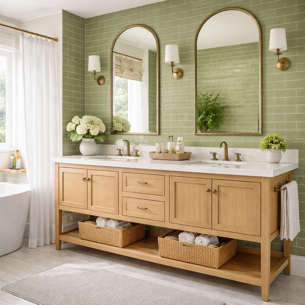 Betonoptik Tapete im Badezimmer – Trend 2026