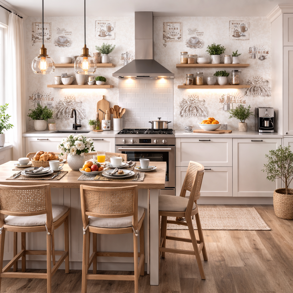 Art Deco Tapete im Esszimmer – Trend 2026